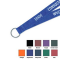 3/4" Premium Woven Lanyard w/ Key Ring